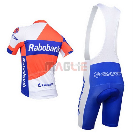 Maglia Rabobank manica corta 2013 blu e bianco