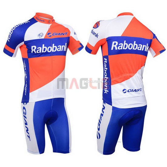 Maglia Rabobank manica corta 2013 blu e bianco