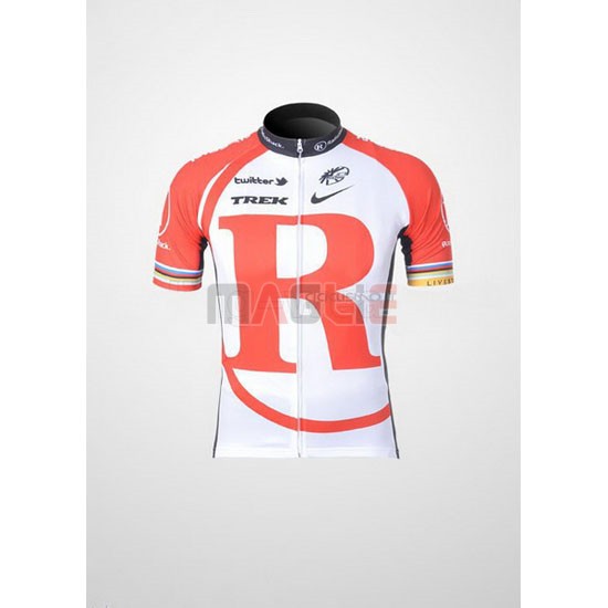 Maglia Radioshack manica corta 2011 bianco e rosso - Clicca l'immagine per chiudere