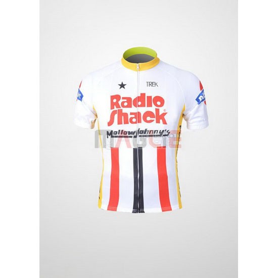 Maglia Radioshack manica corta 2011 giallo e bianco