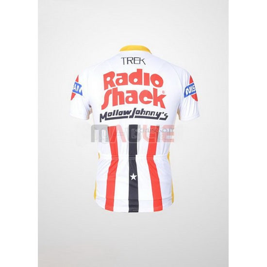 Maglia Radioshack manica corta 2011 giallo e bianco