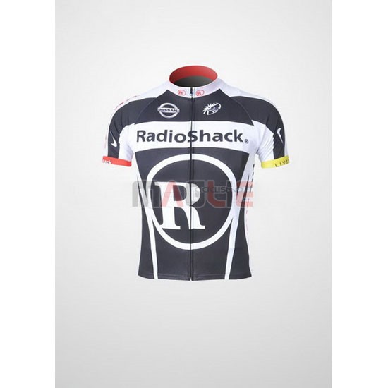 Maglia Radioshack manica corta 2011 nero e bianco