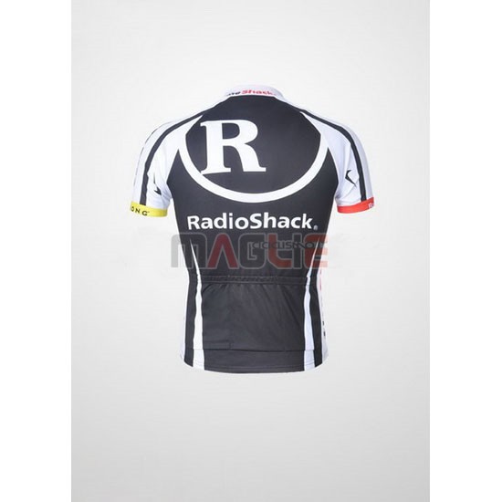 Maglia Radioshack manica corta 2011 nero e bianco