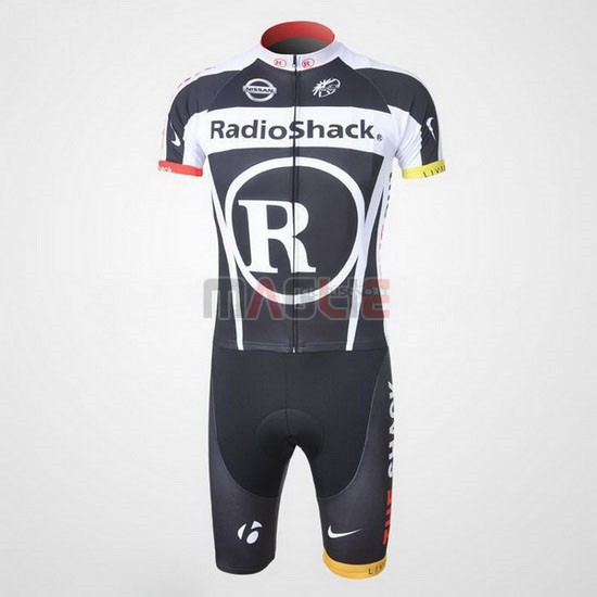 Maglia Radioshack manica corta 2011 nero e bianco