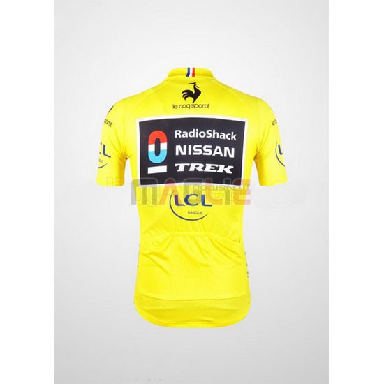 Maglia Radioshack manica corta 2012 giallo