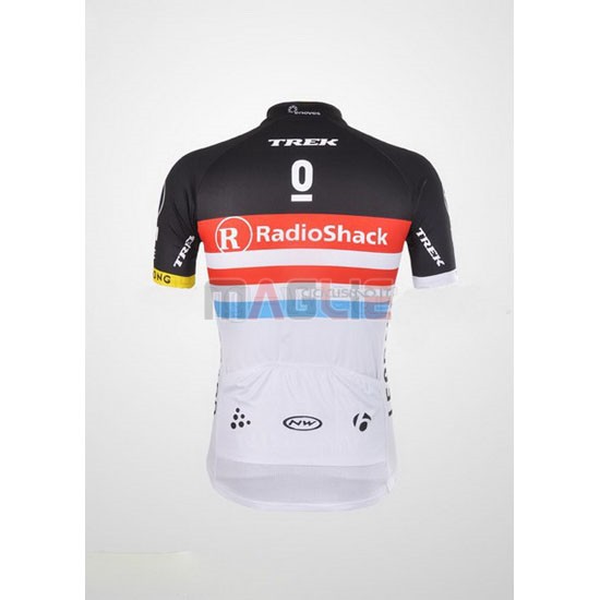 Maglia Radioshack manica corta 2012 nero e bianco