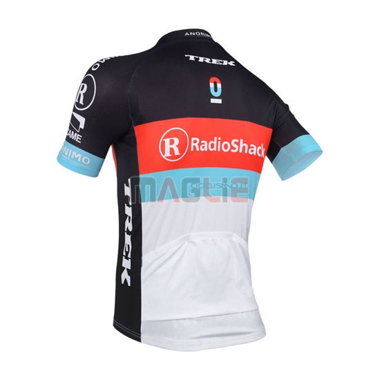 Maglia Radioshack manica corta 2013 bianco e nero