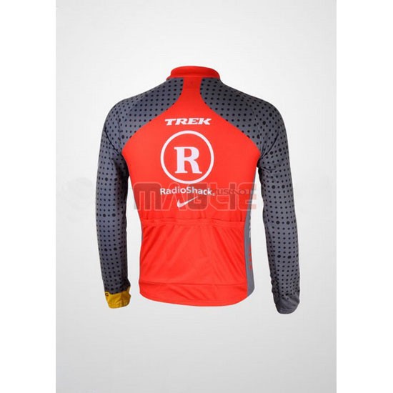 Maglia Radioshack manica lunga 2010 arancione e grigio