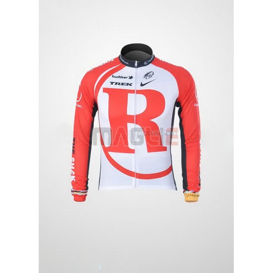 Maglia Radioshack manica lunga 2011 bianco e rosso - Clicca l'immagine per chiudere