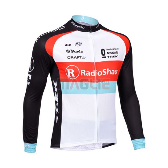 Maglia Radioshack manica lunga 2013 bianco e nero - Clicca l'immagine per chiudere