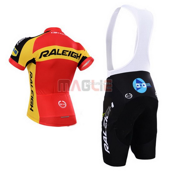 Maglia Raleigh manica corta 2015 rosso e giallo - Clicca l'immagine per chiudere