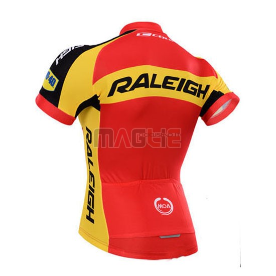 Maglia Raleigh manica corta 2015 rosso e giallo - Clicca l'immagine per chiudere