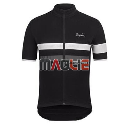 Maglia Rapha manica corta 2015 nero e bianco