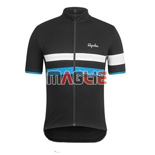 Maglia Rapha manica corta 2015 nero e blu