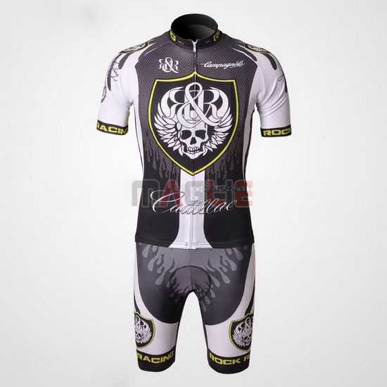 Maglia Rock racing manica corta 2010 argentato e bianco