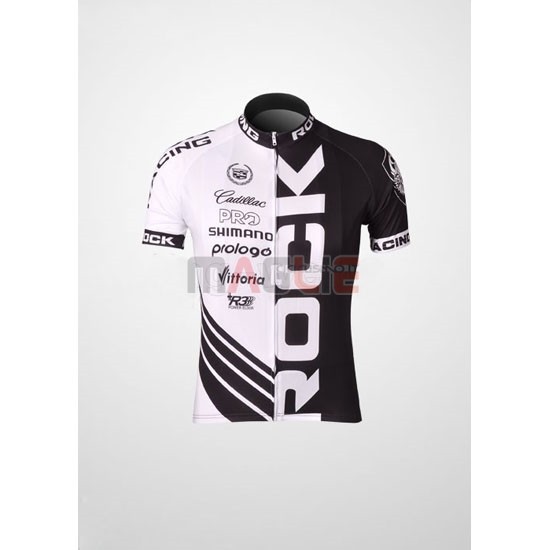 Maglia Rock racing manica corta 2010 nero e bianco