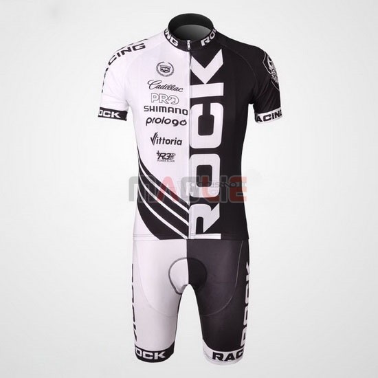 Maglia Rock racing manica corta 2010 nero e bianco