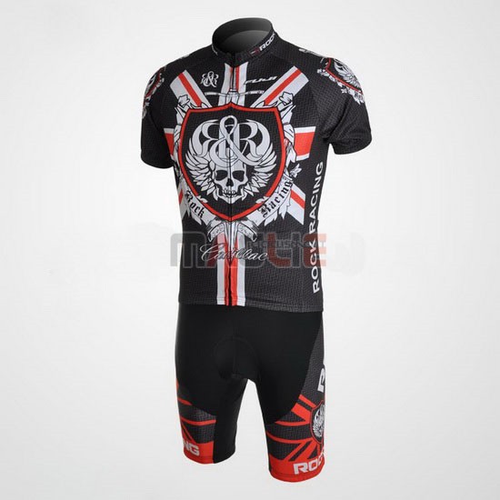 Maglia Rock racing manica corta 2010 nero e rosso