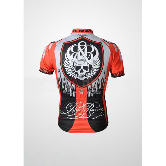 Maglia Rock racing manica corta 2010 rosso e azzurro