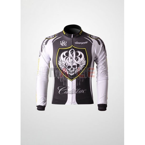 Maglia Rock racing manica lunga 2010 argentato e bianco