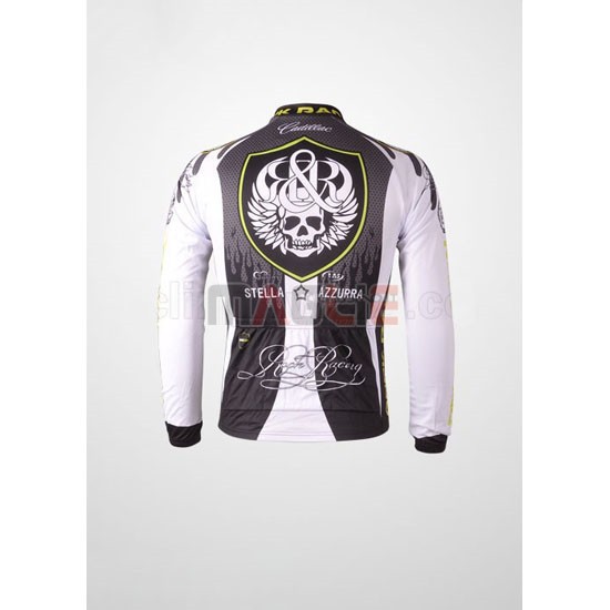 Maglia Rock racing manica lunga 2010 argentato e bianco