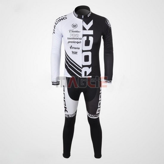 Maglia Rock racing manica lunga 2011 nero e bianco