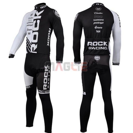 Maglia Rock racing manica lunga 2011 nero e bianco