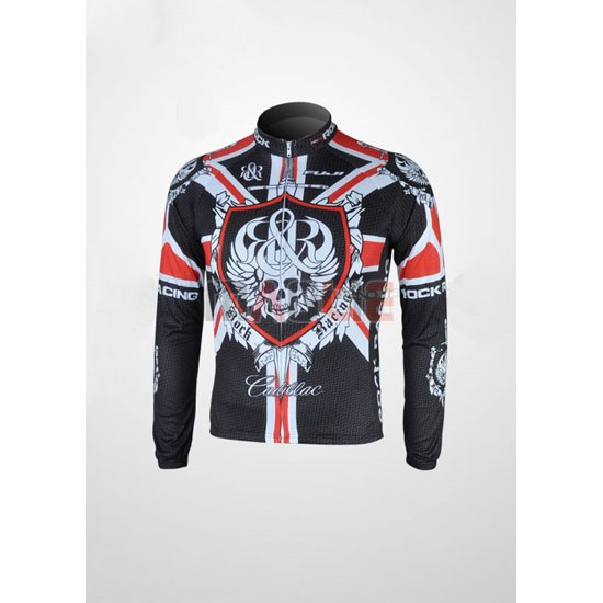 Maglia Rock racing manica lunga 2012 nero e rosso