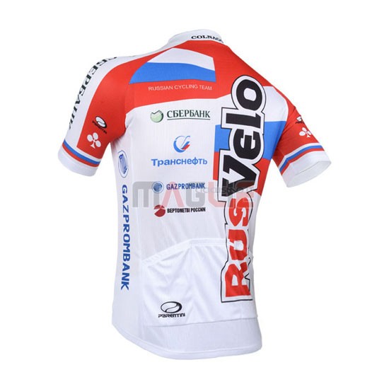 Maglia Rusvelo manica corta 2013 bianco e rosso - Clicca l'immagine per chiudere