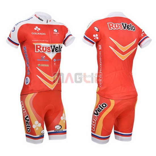 Maglia Rusvelo manica corta 2013 rosso - Clicca l'immagine per chiudere