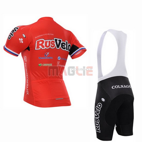 Maglia Rusvelo manica corta 2015 rosso