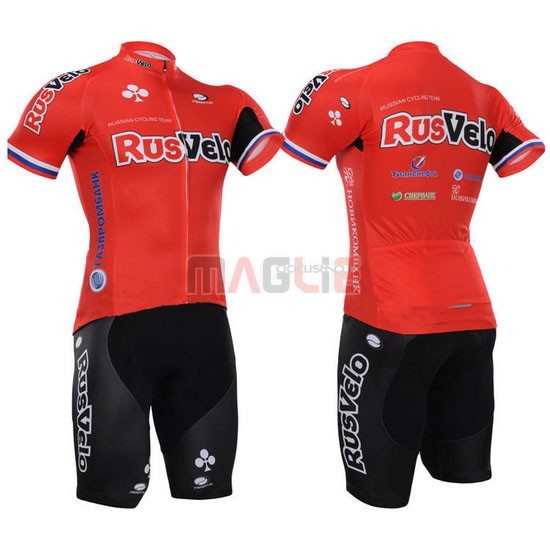 Maglia Rusvelo manica corta 2015 rosso