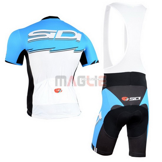 Maglia SIDI manica corta 2015 celeste e bianco