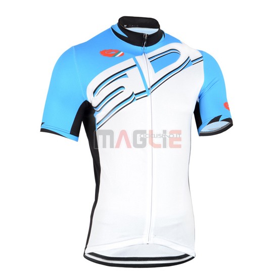 Maglia SIDI manica corta 2015 celeste e bianco