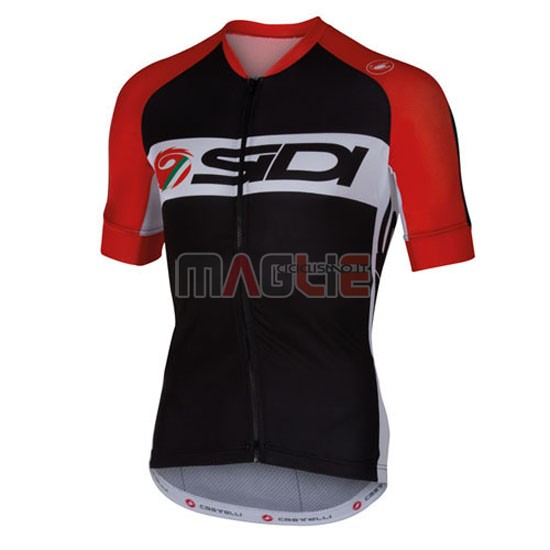 Maglia SIDI manica corta 2016 nero e rosso