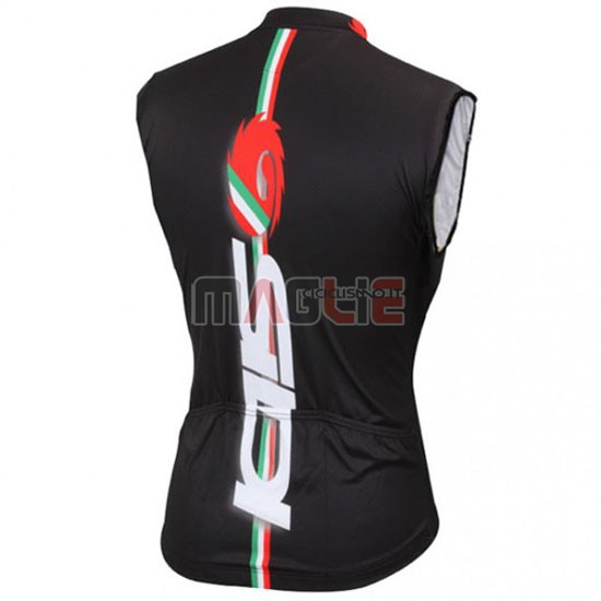 Gilet antivento SIDI 2014 nero e rosso