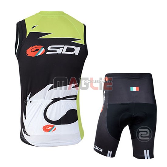 Gilet antivento SIDI 2014 nero e verde