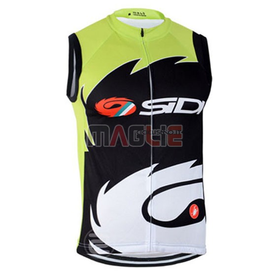 Gilet antivento SIDI 2014 nero e verde