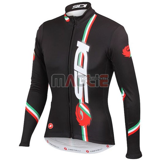 Maglia SIDI manica lunga 2014 nero e rosso