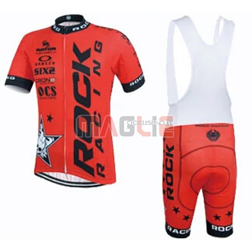 Maglia Rock Racing manica corta 2015 nero e arancione