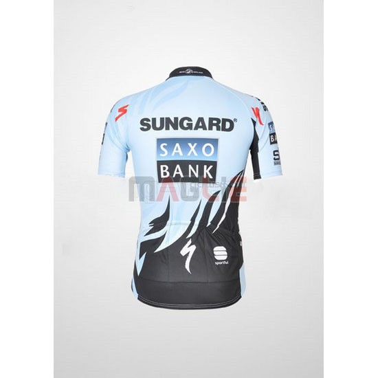 Maglia SaxoBank manica corta 2011 azzurro