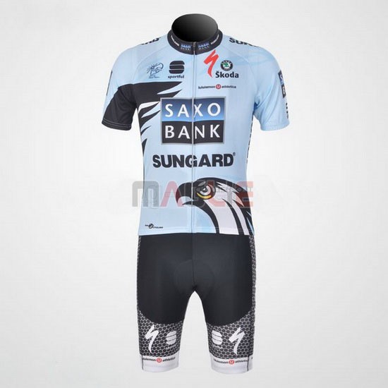 Maglia SaxoBank manica corta 2011 azzurro