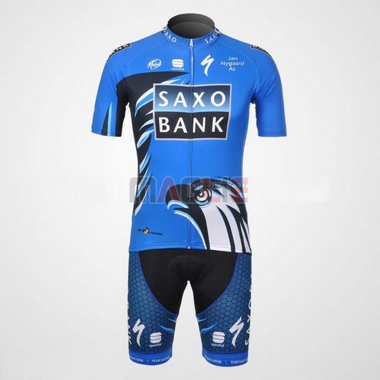 Maglia SaxoBank manica corta 2012 blu