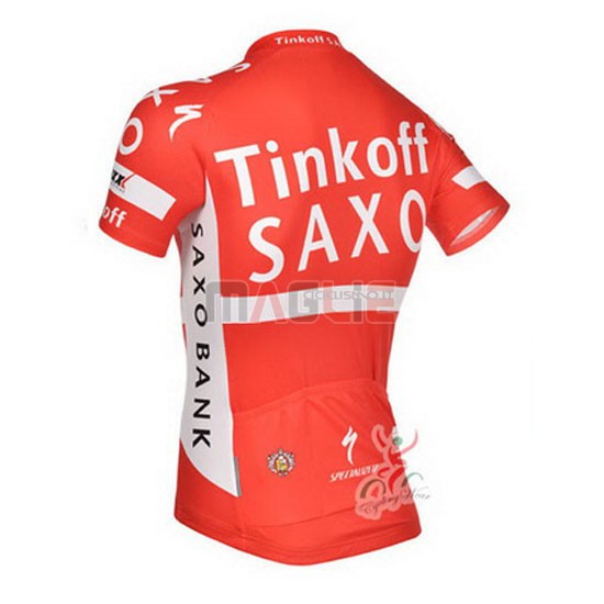 Maglia SaxoBank manica corta 2014 rosso