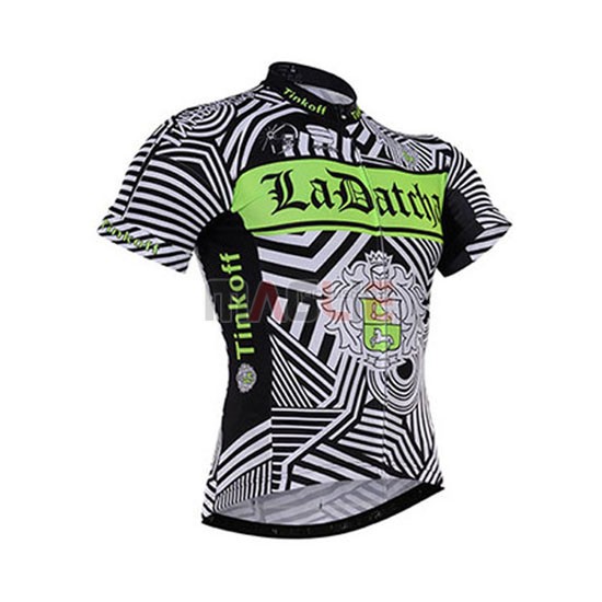 Maglia SaxoBank manica corta 2016 nero e bianco