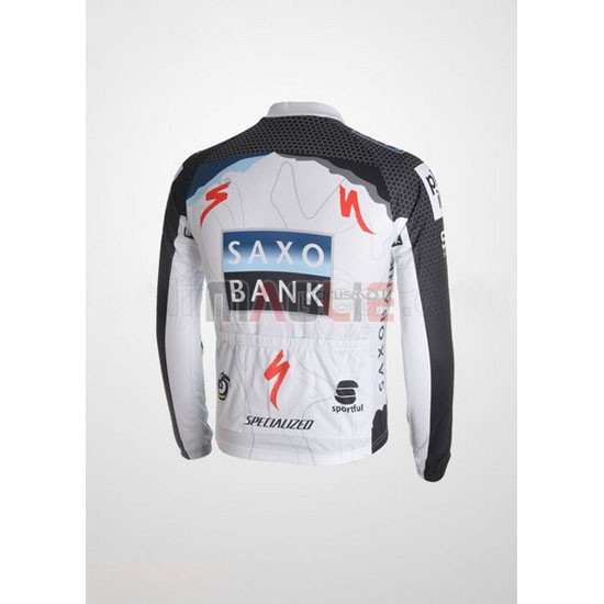 Maglia SaxoBank manica lunga 2010 nero e bianco - Clicca l'immagine per chiudere