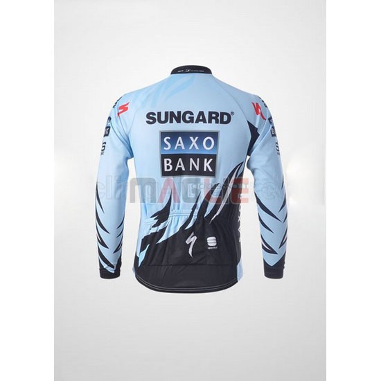 Maglia SaxoBank manica lunga 2011 azzurro