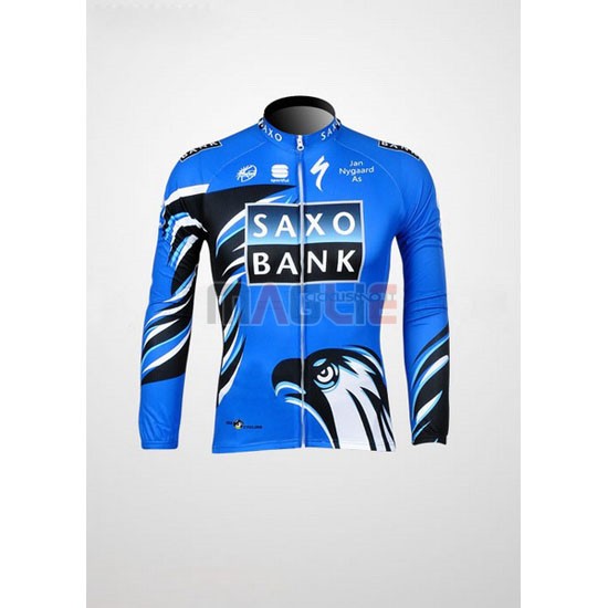 Maglia SaxoBank manica lunga 2012 blu