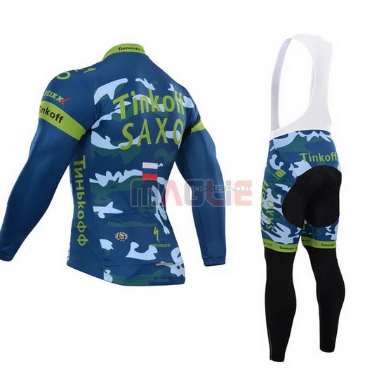 Maglia SaxoBank manica lunga 2015 celeste e blu - Clicca l'immagine per chiudere