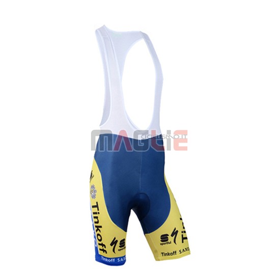 Maglia Saxo Bank manica corta 2015 arancione e bianco